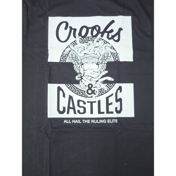 Crooks and Castles t shirt / black color / short sleeve / Medusa graphic tee - Picture 2 of 4